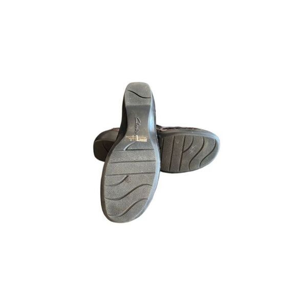 Clarks Croc Embossed Loafers 9 Brown Career - Picture 4 of 4